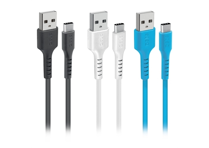 SBS USB - USB-C Lade- und Datenkabel-Set in 3 Farben