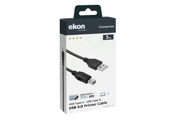 Ekon USB Typ A - USB Typ B Kabel