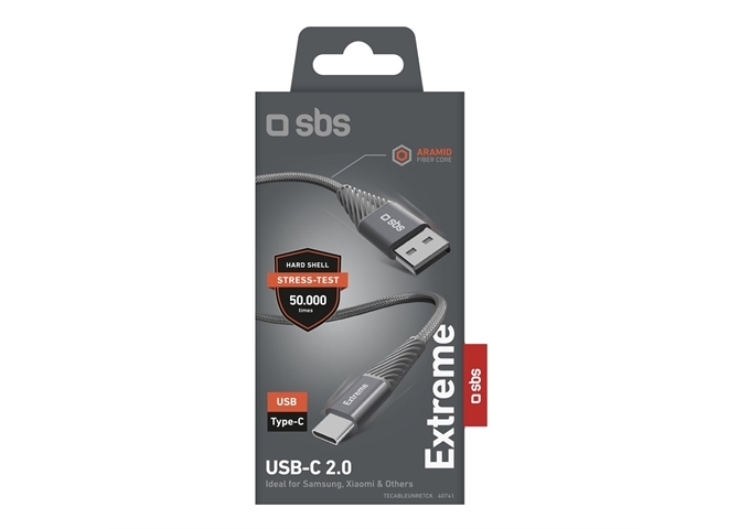 SBS USB-auf-USB-C-Aramidfaserkabel