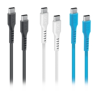 SBS USB-C - USB-C Lade- und Datenkabel-Set in 3 Farben