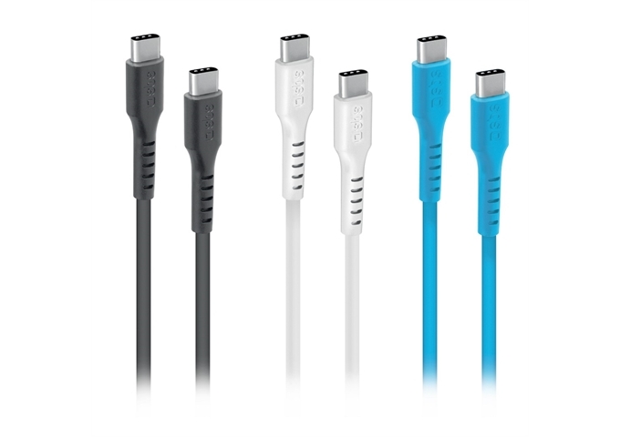 SBS USB-C - USB-C Lade- und Datenkabel-Set in 3 Farben