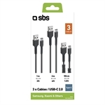 SBS USB-C--Lade- und Datenkabel-Kit