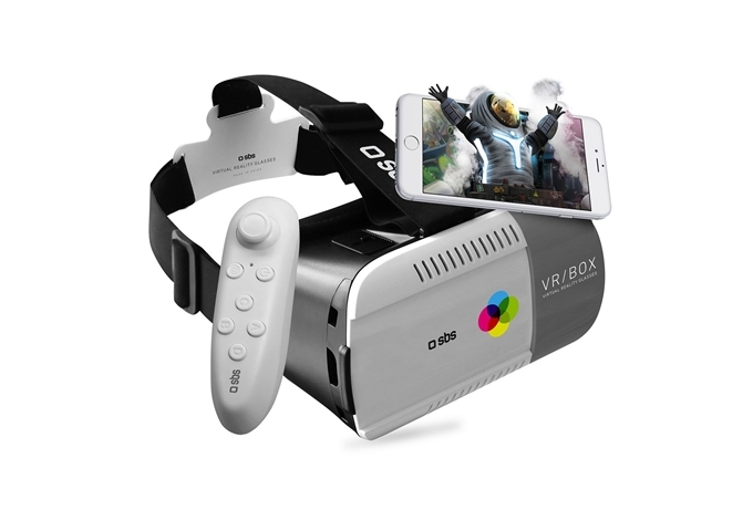 SBS Virtual-Reality-Brille und Gamepad für Smartphone