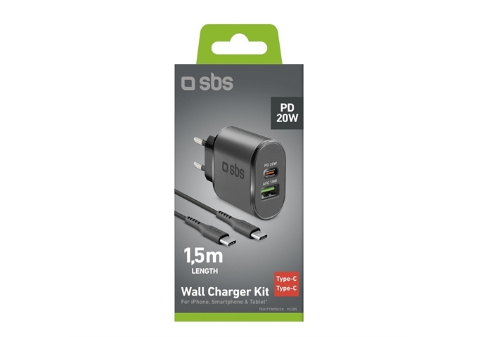 SBS Wall Charger Kit 20W