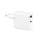 Puro Wall Charger one port USB-A and one USB-C 25W