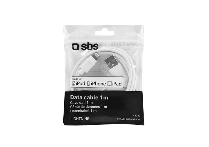 SBS Daten- und Ladekabel USB 2.0 und Apple Lightning