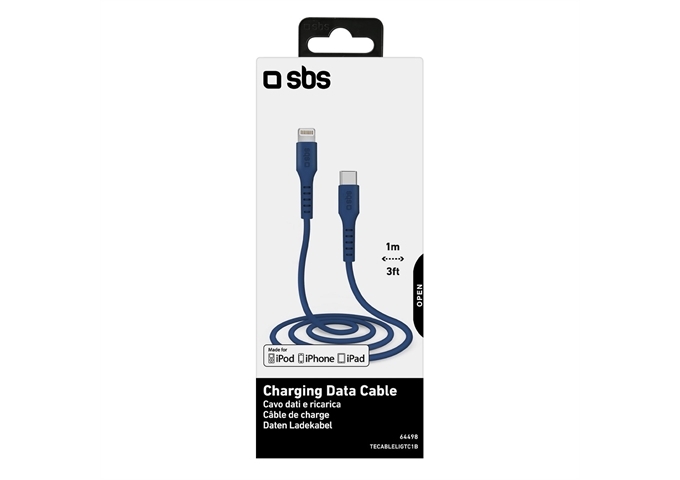 SBS Daten- und Ladekabel USB-C - Lightning