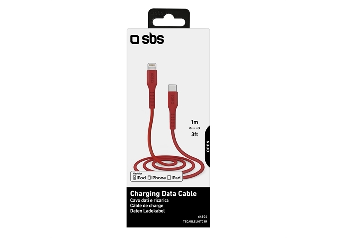 SBS Daten- und Ladekabel USB-C - Lightning