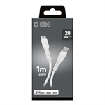 SBS Daten- und Ladekabel USB-C - Lightning