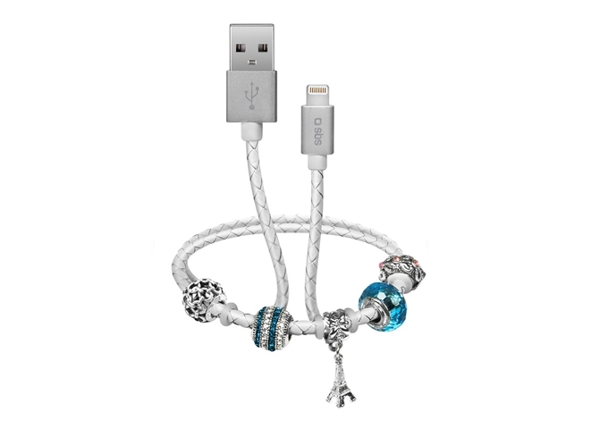 SBS Daten- und Ladekabel USB-Lightning mit Charm