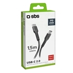 SBS Datenkabel 1,5 m – USB-C-Stecker