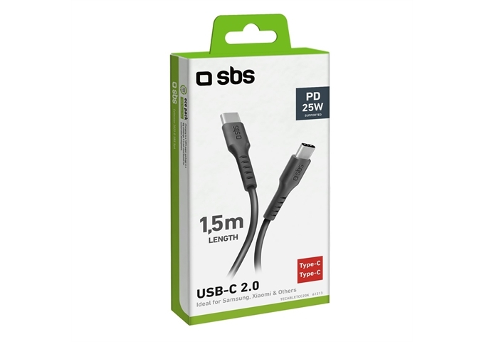 SBS Datenkabel 1,5 m – USB-C-Stecker