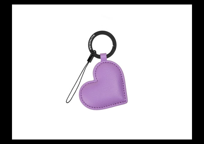 CASEME Charm Amelie aus Material in Lederoptik mit Herz