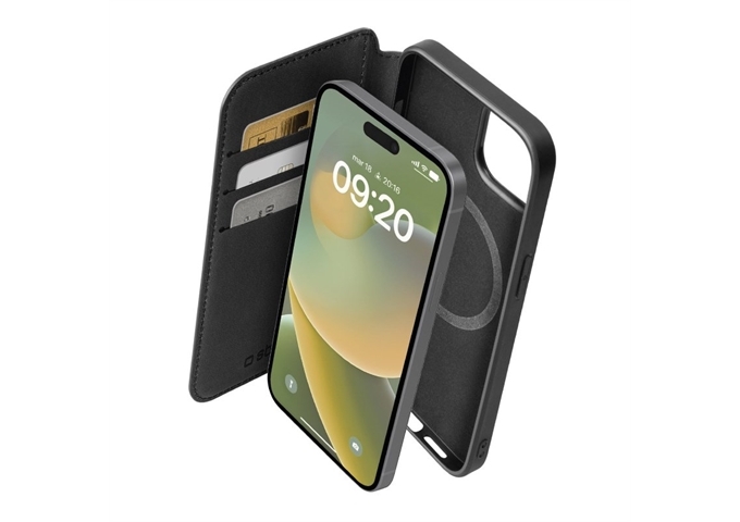 SBS Duo Mag Wallet schwarz iPhone 15 Pro