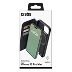 SBS Duo Mag Wallet schwarz iPhone 15 Pro Max