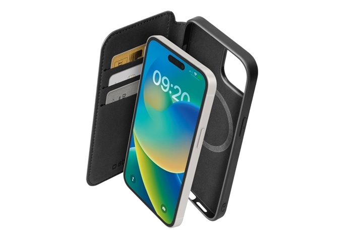 SBS Duo Mag Wallet schwarz iPhone 15 Pro Max