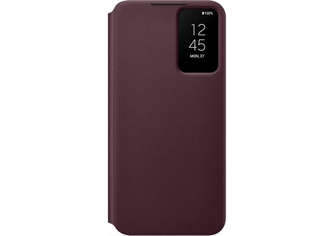 Samsung Galaxy S22+ Smart Clear View Cover burgundy