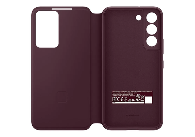 Samsung Galaxy S22+ Smart Clear View Cover burgundy