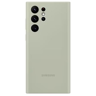 Samsung S22 Ultra Silicone Cover olive green