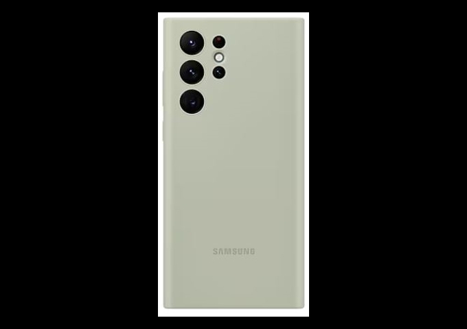 Samsung S22 Ultra Silicone Cover olive green