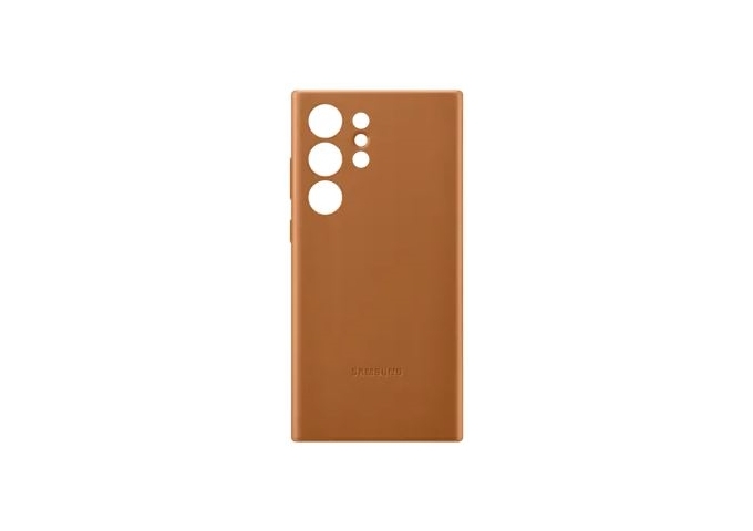 Samsung S23 Ultra Leather Case Camel