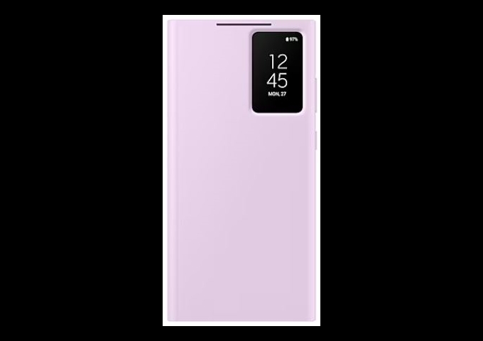 Samsung S23 Ultra Smart View Wallet Case lavender
