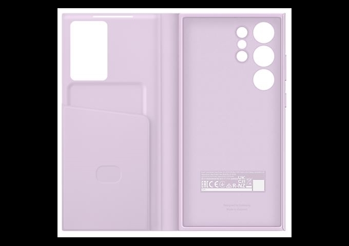 Samsung S23 Ultra Smart View Wallet Case lavender
