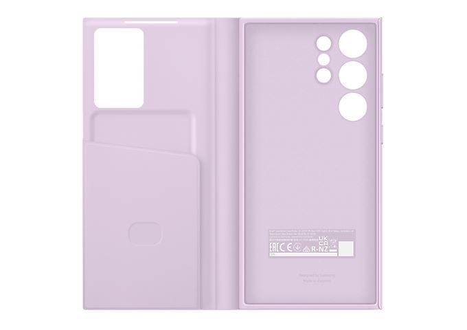 Samsung S23 Ultra Smart View Wallet Case lavender