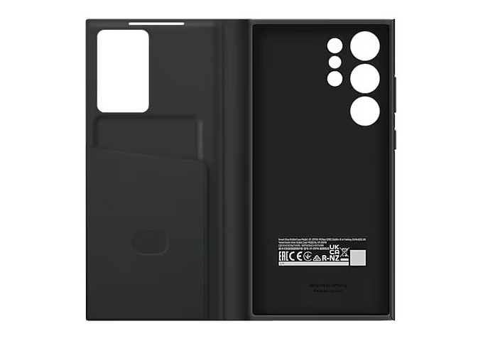 Samsung S23 Ultra Smart View Wallet Case black