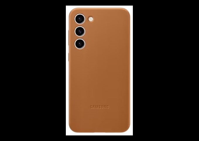 Samsung S23+ Leather Case Camel