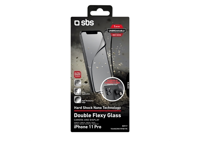 SBS Double Flexy Glass Kit für das iPhone 11 Pro