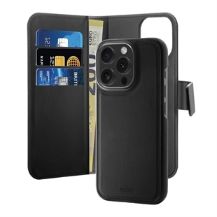 Puro Datachable Wallet Case für iPhone 16 Pro