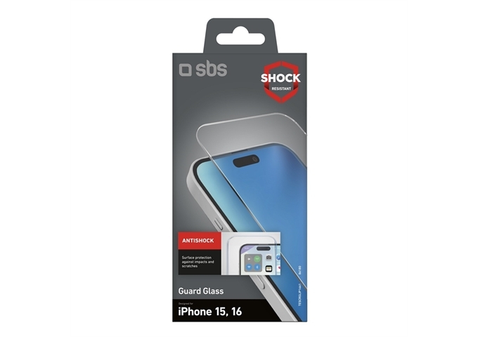 SBS Apple iPhone 16|Apple iPhone 15 Displayschutz