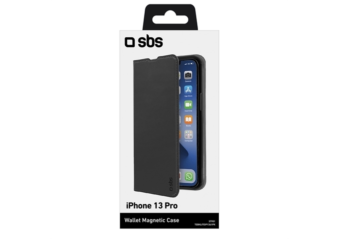 SBS Bookcase Wallet Lite-Hülle für iPhone 13 Pro