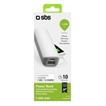 SBS Externer tragbarer Akku 2.200 mAh für Smartphones