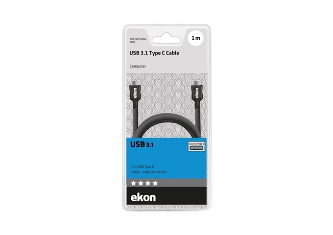 Ekon 3.1 USB cable Type C male