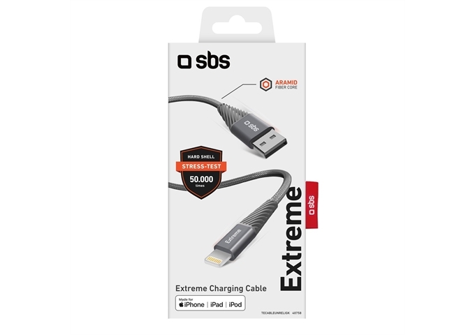 SBS Extrem widerstandsfähiges USB-C-auf-LightningKabel