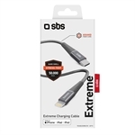 SBS Extrem widerstandsfähiges USB-C-auf-Lightning-Kabe