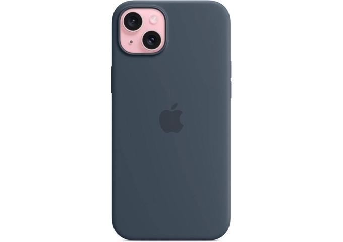 Apple Apple iPhone 15 Silicone Case Storm Blue