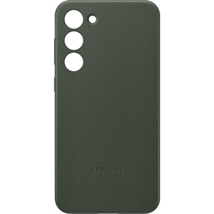 Samsung S23+ Leather Case Green