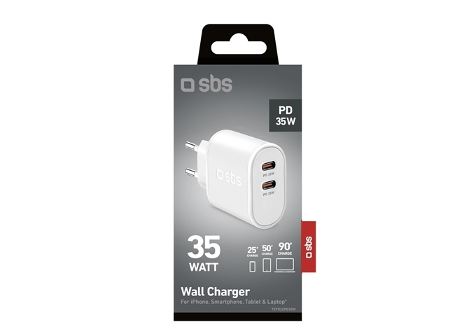 SBS 35 W Power Delivery-Wandladegerät mit zwei USB-C