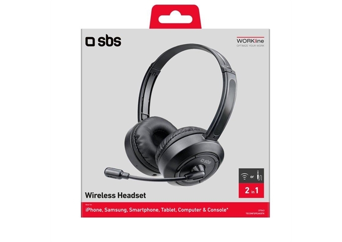 SBS Headset mit ausrichtbarem Mikrofon, kabellos