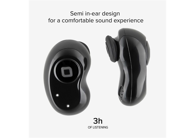 SBS Twin Black Gem – TWS Halb-Ohr-In-Ear-Ohrhörer