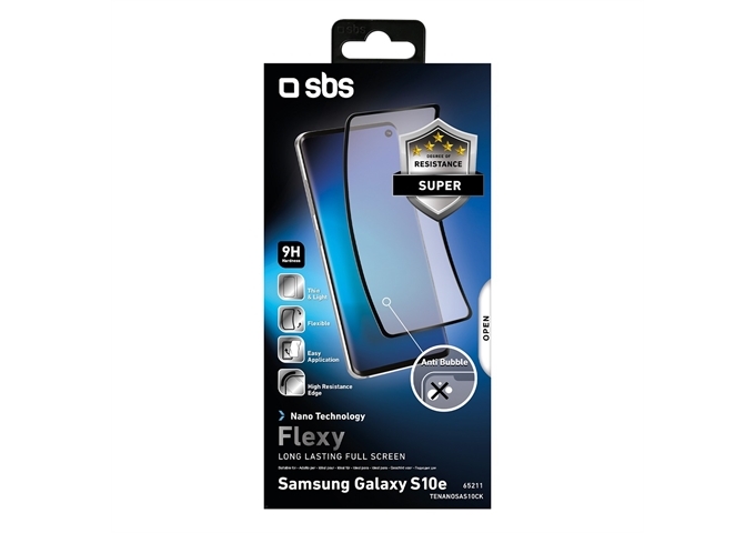 SBS Full Screen Protector Flexiglass für Galaxy S10e