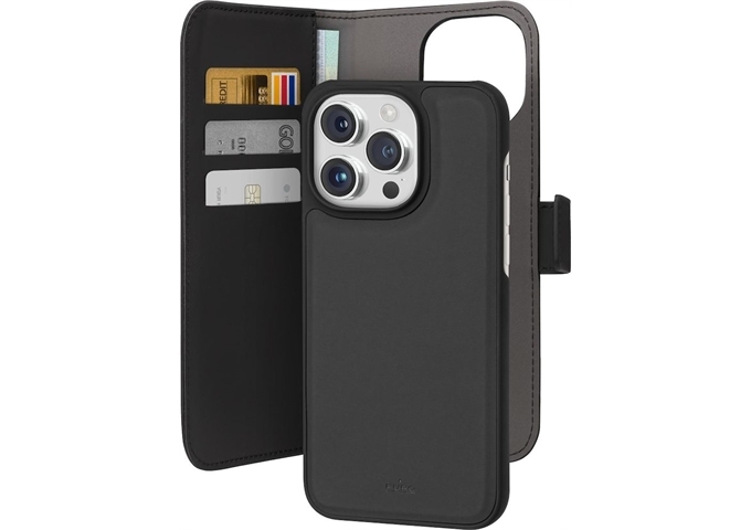 Puro Eco Leder Wallet Case für iPhone 15 Pro