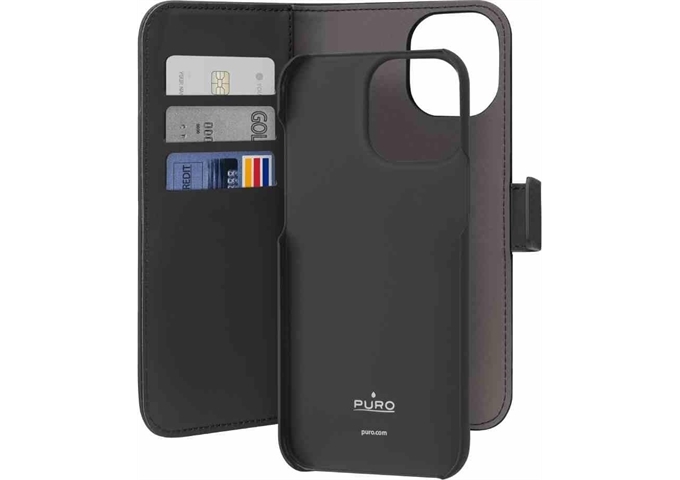 Puro Eco Leder Wallet Case für iPhone 15 Pro