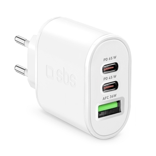 SBS GaN 65W ultraschnelles Ladegerät mit 2 USB-C Power