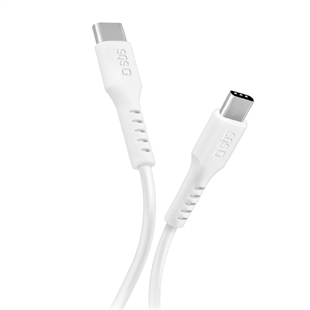 SBS Ladekabel USB-C auf USB-C mit 1m 25Watt