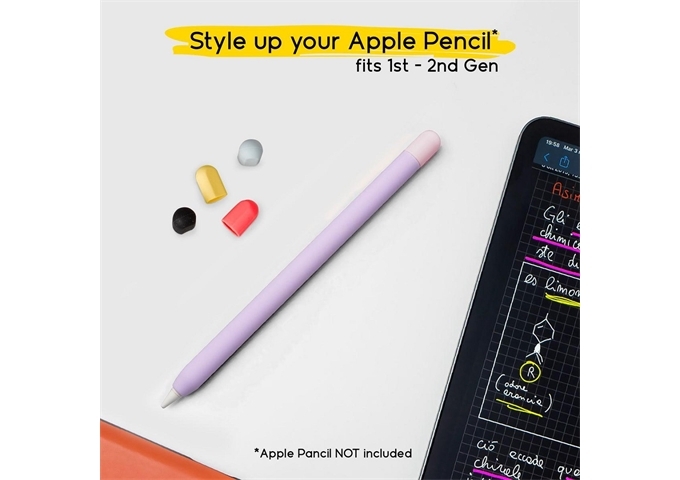 Doodroo Skin Apple Pencil mit 5 farbigen Kappen