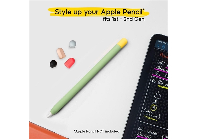 Doodroo Apple Pencil Skin Case – Grün W/5 Caps